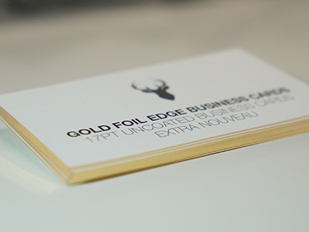 Edge Foil business cards by Aladdin Print